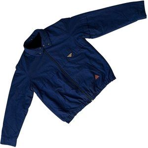 Hazewind (Germany) Convertible Collar Fur Insulated Windbreaker Navy (Celine) M